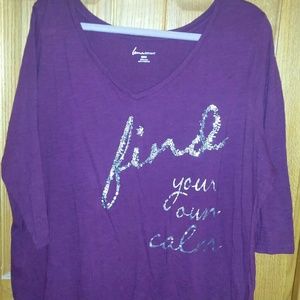 Lane Bryant 3/4 sleeve top